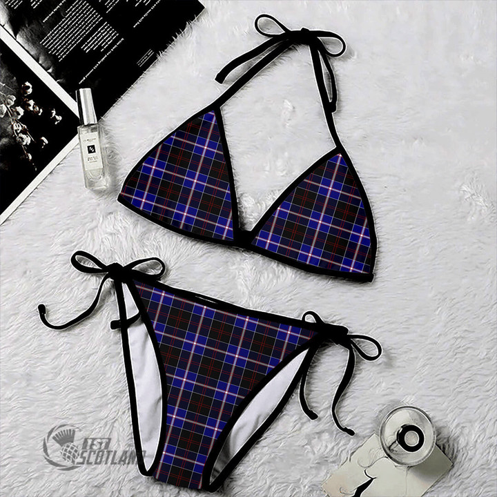 1stScotland Clothing - Dunlop Modern Tartan 2 Piece Bikini A35