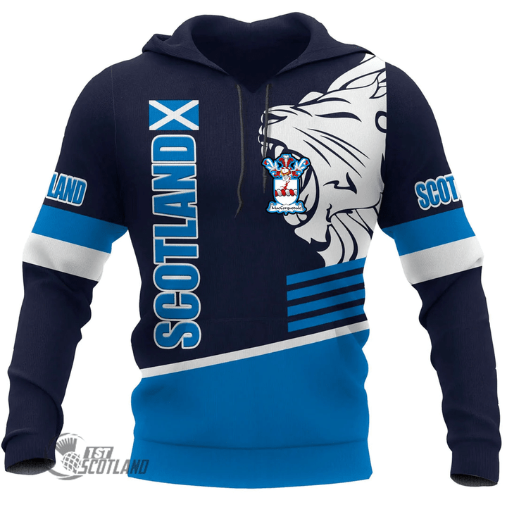 1stScotland Hoodie - MacCorquodale Hoodie - Great Lion Style Blue A7 | 1stScotland