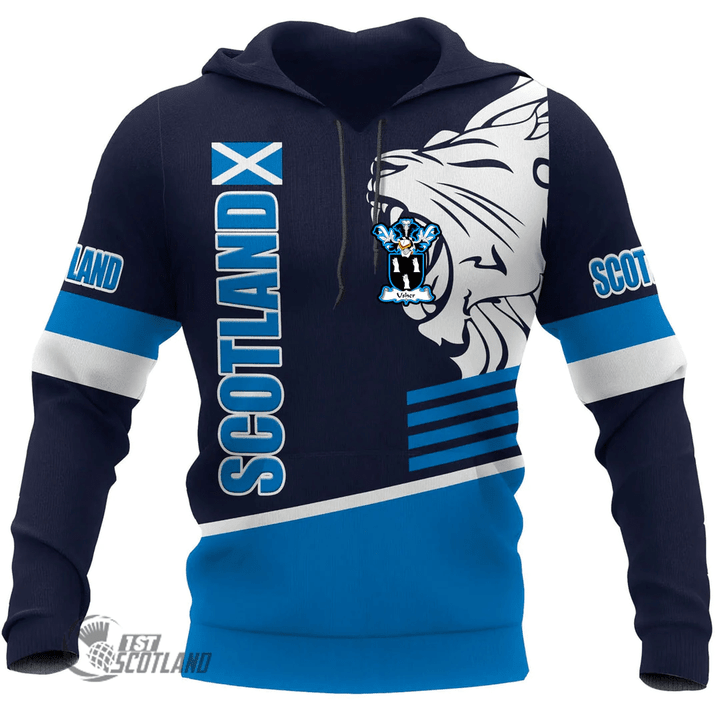 1stScotland Hoodie - Usher Hoodie - Great Lion Style Blue A7 | 1stScotland