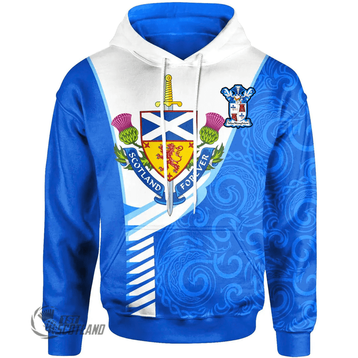 1stScotland Hoodie - MacNaughton or MacNaughten Hoodie - Scotland Fore Flag Color A7 | 1stScotland
