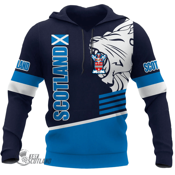 1stScotland Hoodie - Robe Hoodie - Great Lion Style Blue A7 | 1stScotland