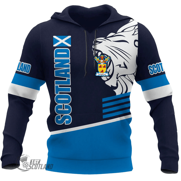 1stScotland Hoodie - SUrquhart Hoodie - Great Lion Style Blue A7 | 1stScotland