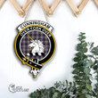 Scottish Cunningham Dress Blue Dancers Tartan Crest Wooden Sign Scottish Badge