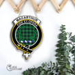 Scottish MacArthur Ancient Tartan Crest Wooden Sign Scottish Badge