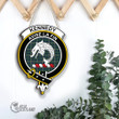 Scottish Kennedy Modern Tartan Crest Wooden Sign Scottish Badge