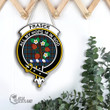 Scottish Fraser Hunting Ancient Tartan Crest Wooden Sign Scottish Badge