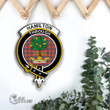 Scottish Hamilton Ancient Tartan Crest Wooden Sign Scottish Badge