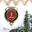 Scottish Erskine Modern Tartan Crest Wooden Sign Scottish Badge