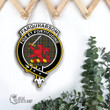 Scottish Farquharson Weathered Tartan Crest Wooden Sign Scottish Badge