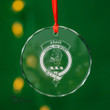 Scottish Adair Glass Christmas Ornament Scottish Badge