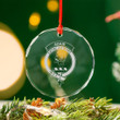 Scottish Adair Glass Christmas Ornament Scottish Badge