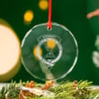 Scottish Stewart Old Weathered Glass Christmas Ornament Scottish Badge