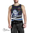 Scottish Armstrong Modern Tartan Crest Men Tank Top Lion Rampant Scotland Forever