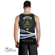 Scottish MacKenzie Modern Tartan Crest Men Tank Top Lion Rampant Scotland Forever