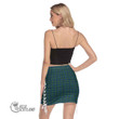 Scottish Campbell Ancient 02 Tartan Side Strap Closure Mini Skirt Full Plaid