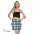 Scottish Campbell Dress Ancient Tartan Side Strap Closure Mini Skirt Full Plaid