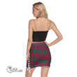 Scottish Lindsay Modern Tartan Side Strap Closure Mini Skirt Full Plaid