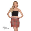 Scottish Robertson Weathered Tartan Side Strap Closure Mini Skirt Full Plaid