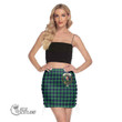 Scottish Abercrombie Tartan Crest Side Strap Closure Mini Skirt Full Plaid