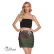 Scottish Cairns Tartan Crest Side Strap Closure Mini Skirt Full Plaid