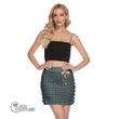 Scottish Logan Ancient Tartan Crest Side Strap Closure Mini Skirt Full Plaid