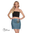 Scottish Ralston Tartan Crest Side Strap Closure Mini Skirt Full Plaid