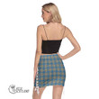 Scottish Napier Ancient Tartan Crest Side Strap Closure Mini Skirt Full Plaid