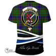 Scottish Adam Tartan Crest T-Shirt Lion Rampant Scotland Forever