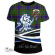 Scottish Adam Tartan Crest T-Shirt Lion Rampant Scotland Forever
