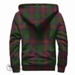 Scottish Cairns Tartan Crest Sherpa Hoodie Full Plaid