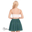 Scottish Lyon Clan Tartan Crest Ruffled Mini Skirt Full Plaid