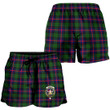Scottish Urquhart Modern Tartan Crest Women Shorts Full Plaid