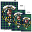 Scottish Abercrombie Tartan Crest Area Rug Full Plaid