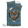 Scottish Agnew Ancient Tartan Crest Bedding Set Full Plaid