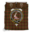 Scottish Ainslie Tartan Crest Bedding Set Full Plaid