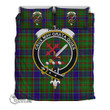 Scottish Adam Tartan Crest Bedding Set Full Plaid