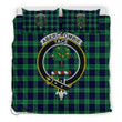Scottish Abercrombie Tartan Crest Bedding Set Full Plaid