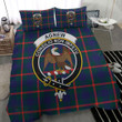 Scottish Agnew Modern Tartan Crest Bedding Set Full Plaid