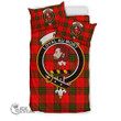 Scottish Adair Tartan Crest Bedding Set Full Plaid