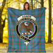 Scottish Agnew Ancient Tartan Crest Blanket Full Plaid