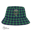 Scottish Abercrombie Tartan Crest Bucket Hat Full Plaid