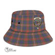 Scottish Fraser Hunting Modern Tartan Crest Bucket Hat Full Plaid