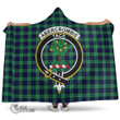 Scottish Abercrombie Tartan Crest Hooded Blanket Full Plaid