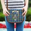 Scottish Guthrie Ancient Tartan Crest Saddle Bag Full Plaid