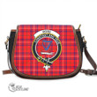 Scottish Rose Modern Tartan Crest Saddle Bag Full Plaid