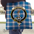 Scottish Roberton Tartan Crest Tote Bag Full Plaid