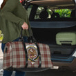 Scottish Cunningham Burgundy Dancers Tartan Crest Travel Bag Full Plaid