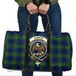 Scottish Johnston Modern Tartan Crest Travel Bag Full Plaid