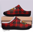 Scottish MacLeod of Raasay Tartan Crest Fleece Slippers Full Plaid