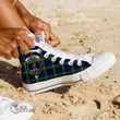 Scottish Forbes Modern Tartan Crest High Top Canvas Shoes Full Plaid